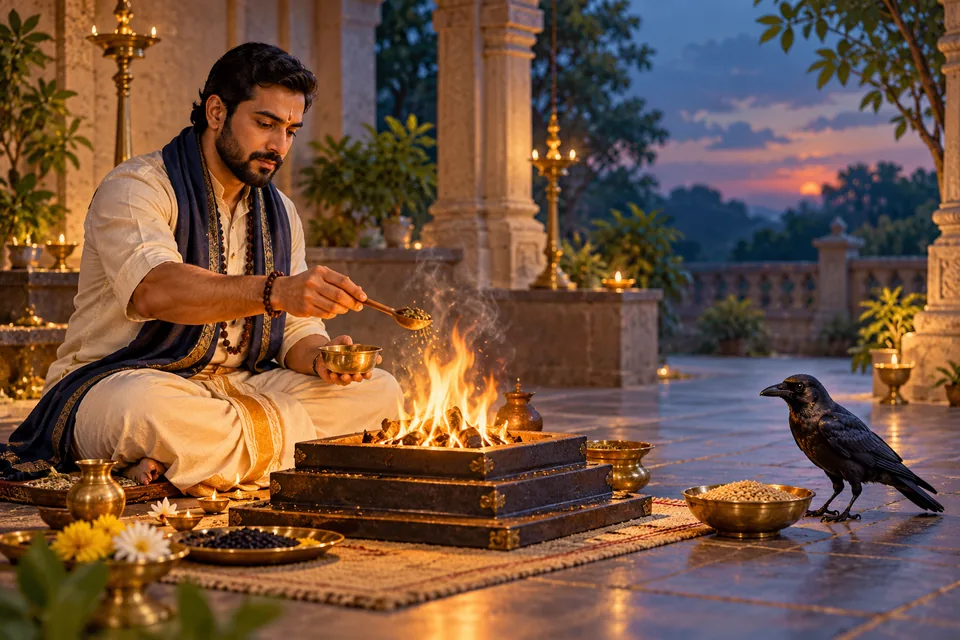 Shani 125,000 Mantra Japa, Havan & Crow Offering